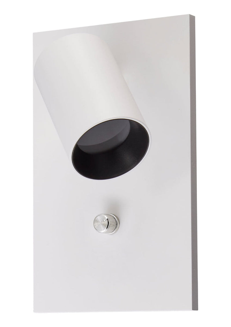Oz K1 vegglampe m/USB - Hvit/Svart-Vegglamper-NorDesign-64490106-Lightup.no