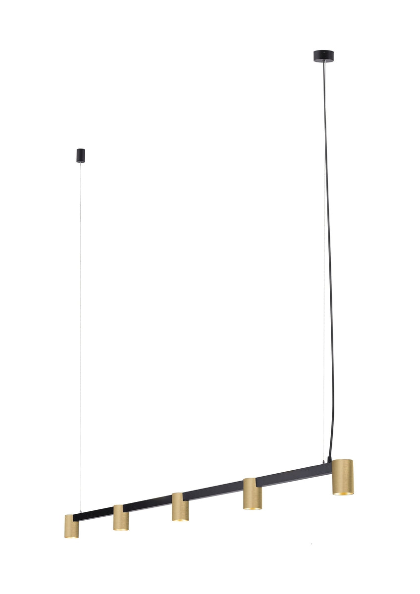 Oz K3 linear takpendel 90 cm - Svart/Gullfarget-Takpendler-NorDesign-664490905-Lightup.no