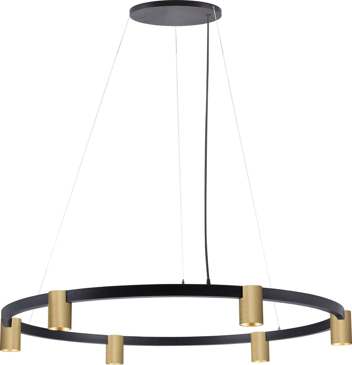 Oz K4 circular takpendel 60 cm - Svart/Gullfarget-Takpendler-NorDesign-Svart / Gull-104490605-Lightup.no