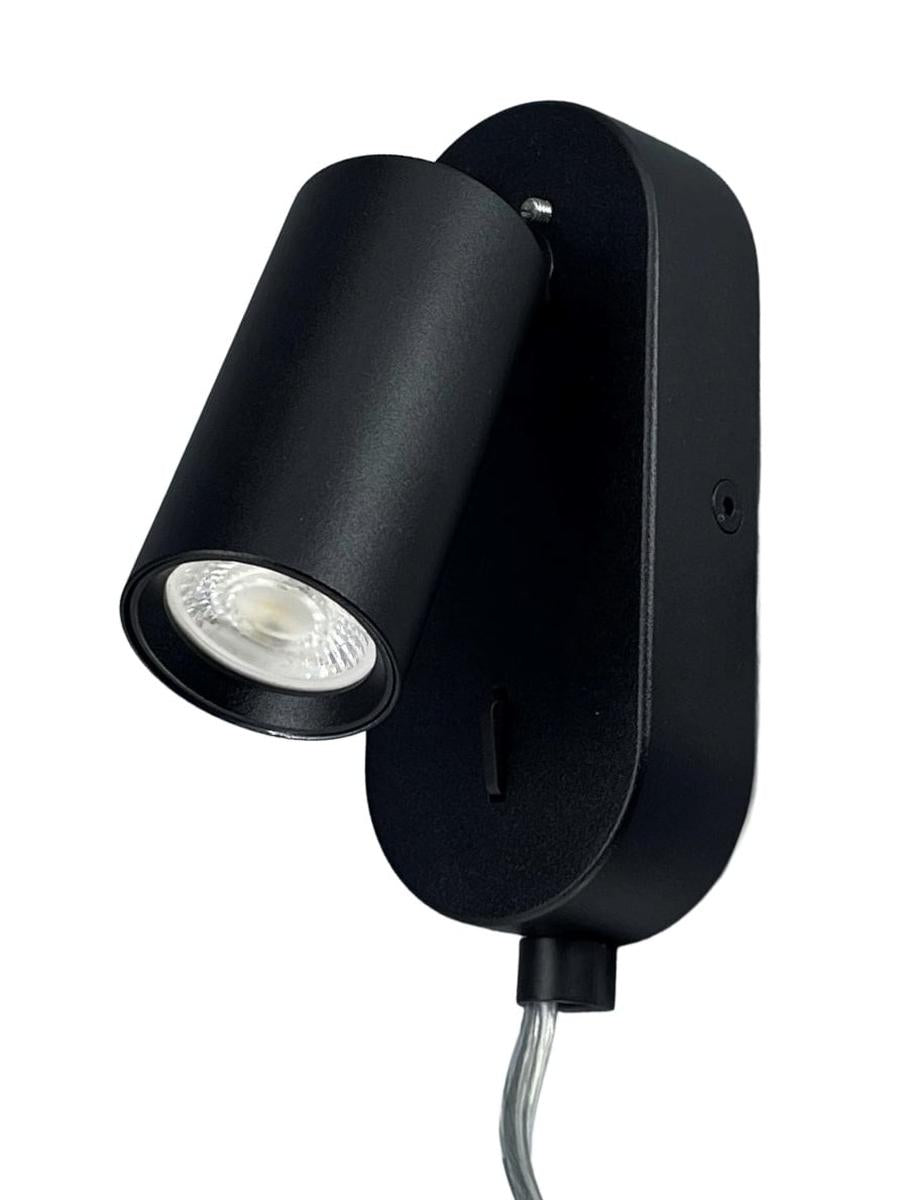 Oz mini K1 vegglampe GU10 mini-Vegglamper-NorDesign-Svart-771140105-Lightup.no