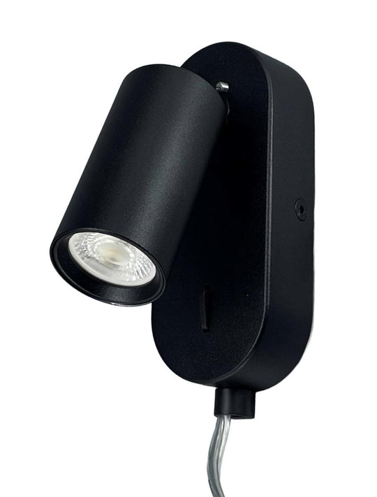 Oz mini K1 vegglampe GU10 mini-Vegglamper-NorDesign-Svart-771140105-Lightup.no