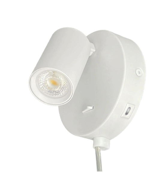 Oz mini K1 vegglampe med USB C GU10 mini-Vegglamper-NorDesign-Svart-771143105-Lightup.no