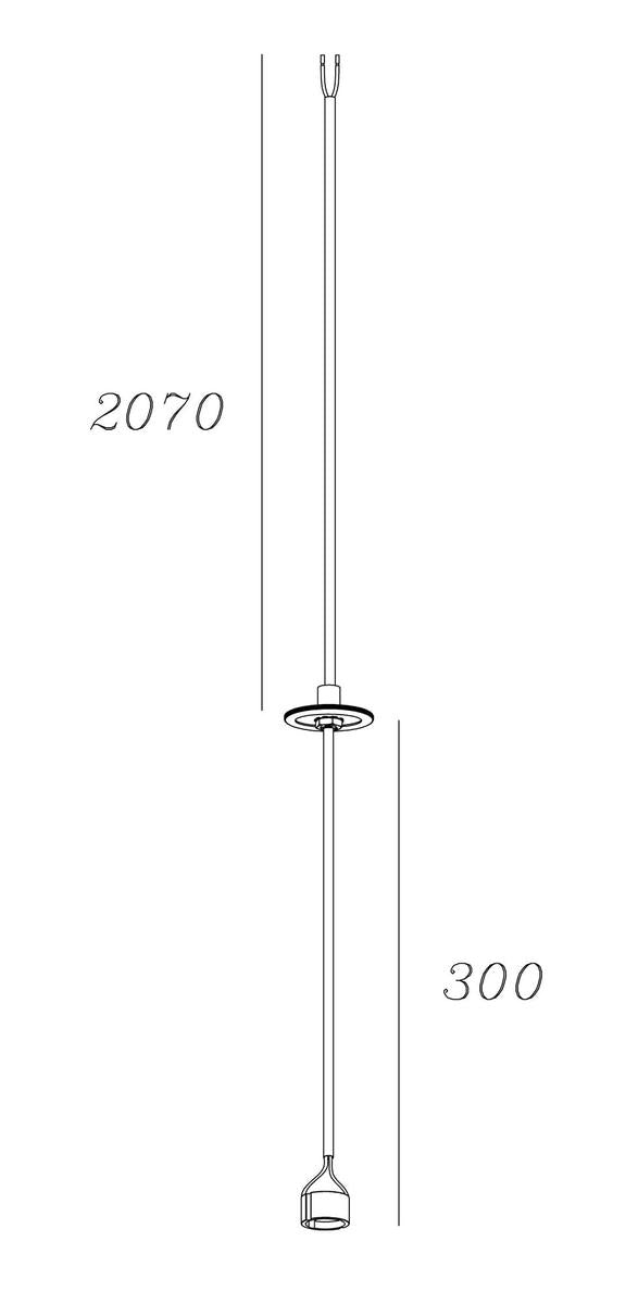 Oz mini pendeloppheng uten tube-Takpendler-NorDesign-Svart-371140105-Lightup.no