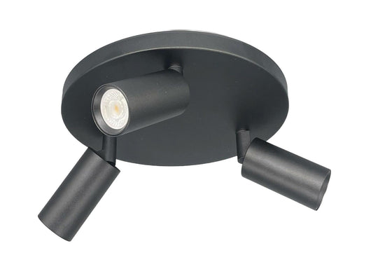 Oz mini rund taklampe 3-lys GU10 mini-Taklamper-NorDesign-Svart-771143305-Lightup.no