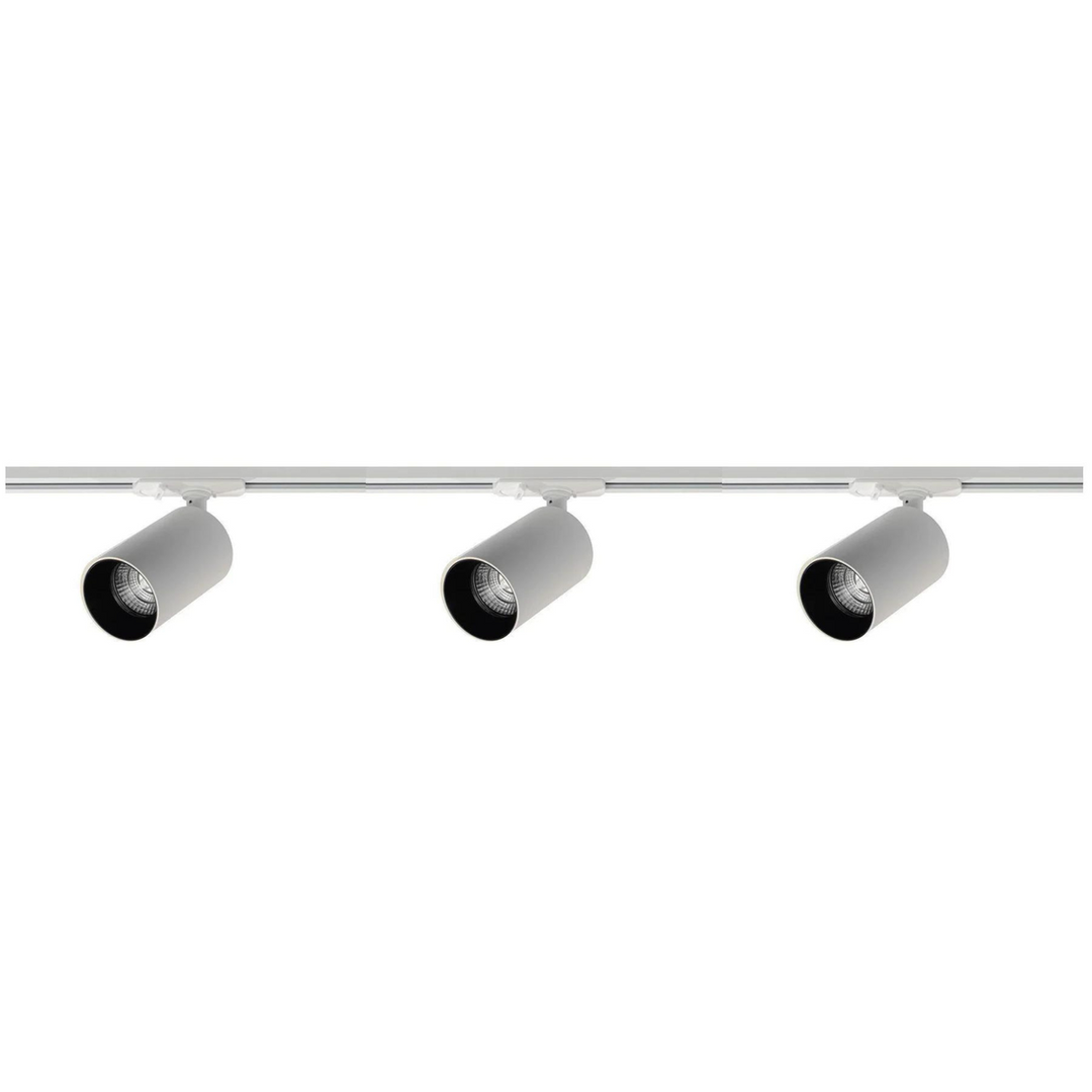 Oz spotskinne 3 spotter 1 meter - Pure white/Svart-Spotskinner 230V-NorDesign-Pure White / Svart-134490306-Lightup.no