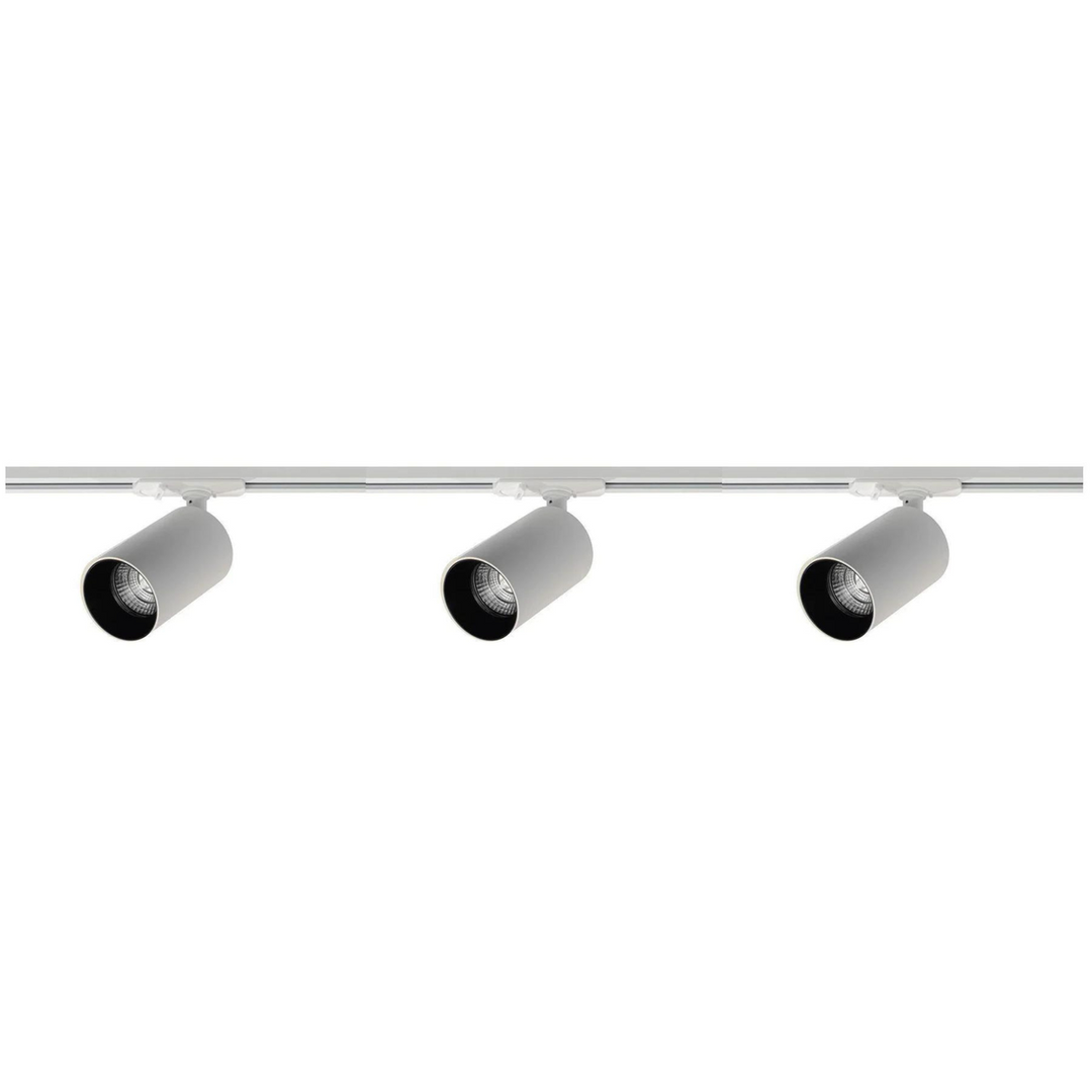 Oz spotskinne 3 spotter 1 meter - Pure white/Svart-Spotskinner 230V-NorDesign-134490306-Lightup.no