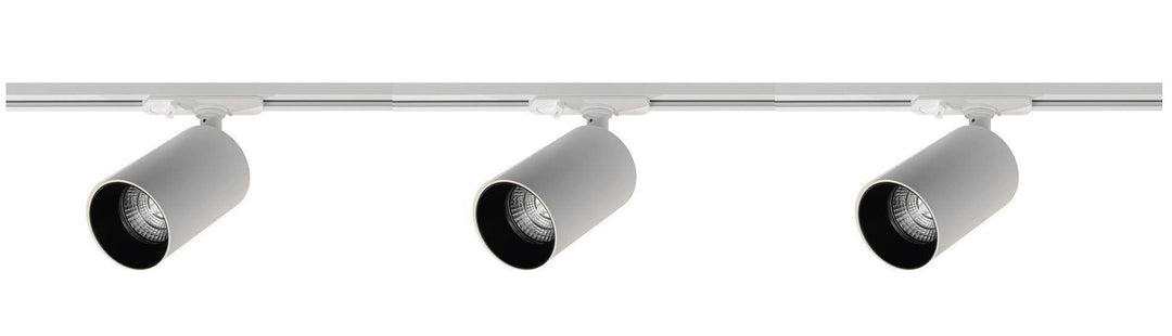 Oz spotskinne 3 spotter 1 meter - Pure white/Svart-Spotskinner 230V-NorDesign-Pure White / Svart-134490306-Lightup.no