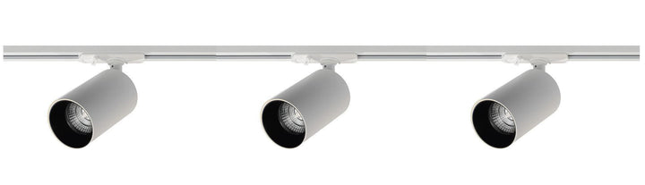 Oz spotskinne 3 spotter 1 meter - Pure white/Svart-Spotskinner 230V-NorDesign-Pure White / Svart-134490306-Lightup.no