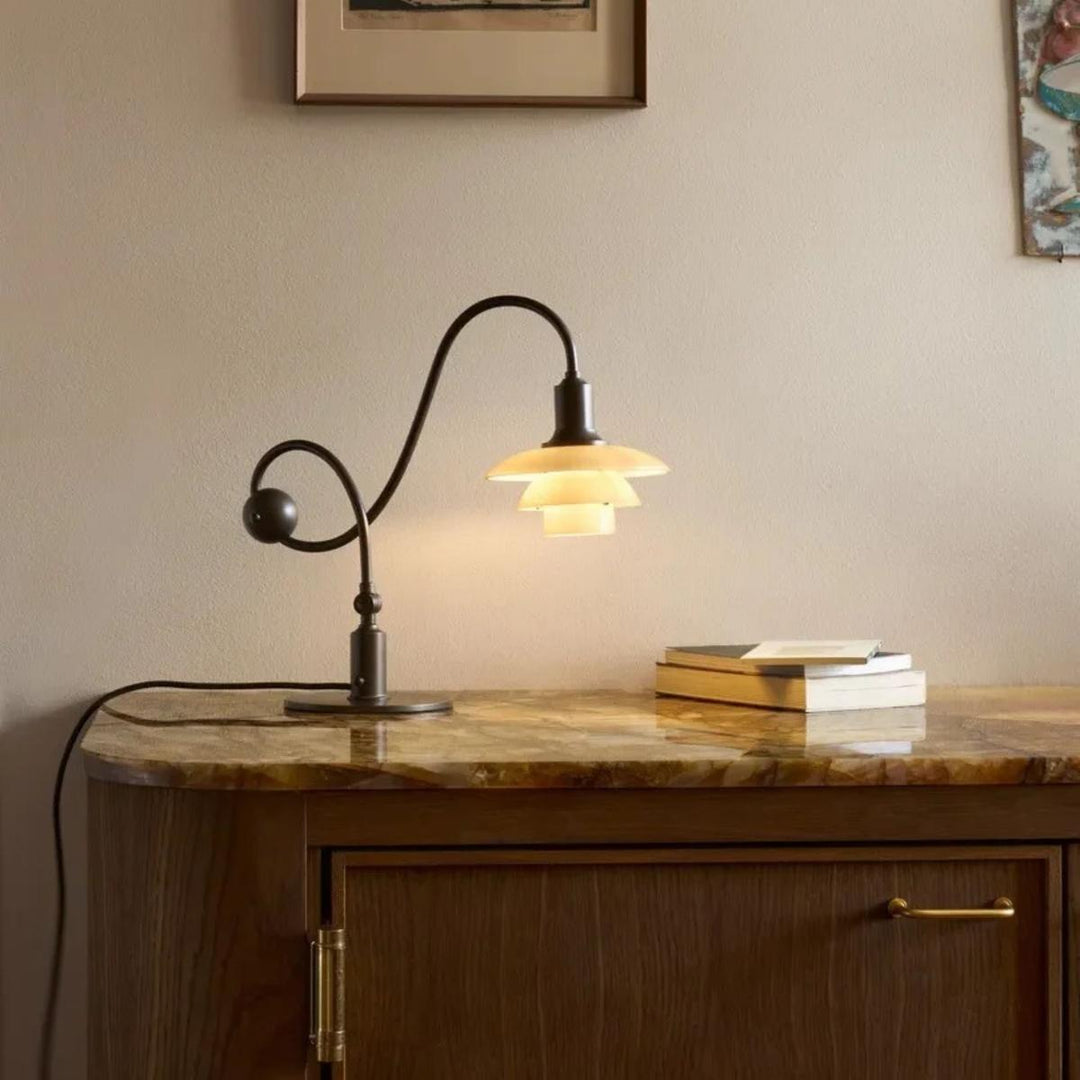 PH 1/1 Pianolampen - Limited edition-Bordlamper-Louis Poulsen-Brunert messing/Dusty Terracotta-LP__5743151334-Lightup.no