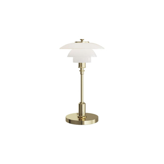 PH 1/1 bærbar bordlampe-Bordlamper-Louis Poulsen-Hvit / Messing-LP__5744173405-Lightup.no