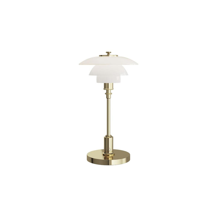 PH 1/1 bærbar bordlampe-Bordlamper-Louis Poulsen-Hvit / Messing-LP__5744173405-Lightup.no