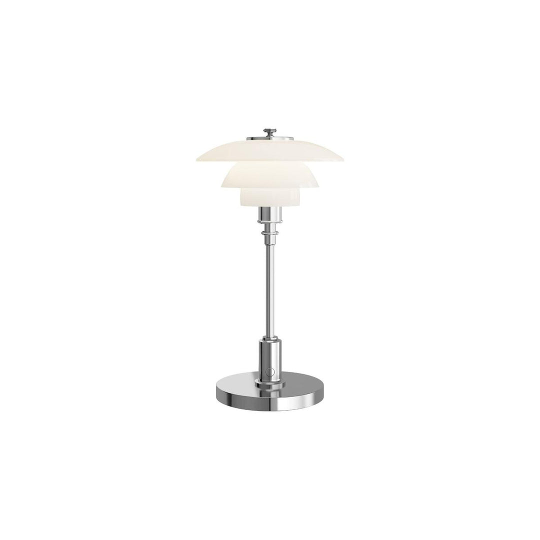 PH 1/1 bærbar bordlampe-Bordlamper-Louis Poulsen-Hvit / Krom-LP__5744173418-Lightup.no
