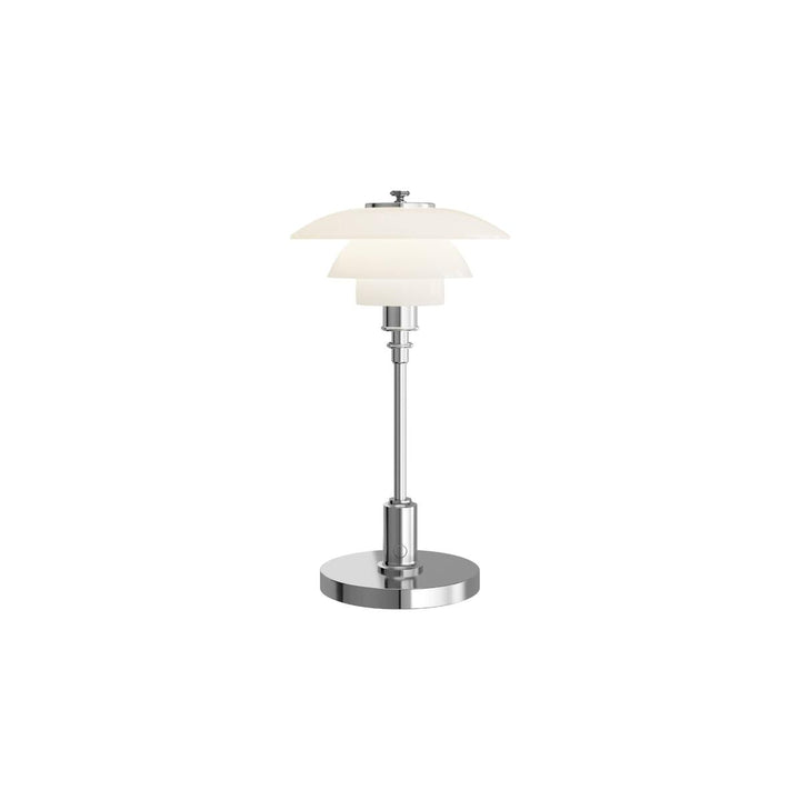 PH 1/1 bærbar bordlampe-Bordlamper-Louis Poulsen-Hvit / Krom-LP__5744173418-Lightup.no