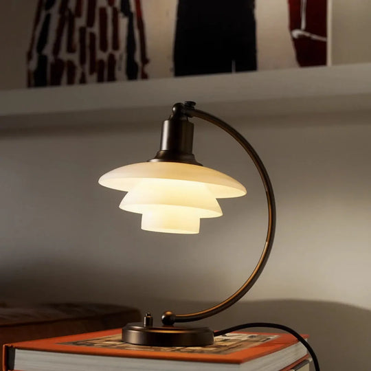 PH 2/2 Luna aged brass opal bordlampe-Bordlamper-Louis Poulsen-Messing/opal-LP__ 5744172150-Lightup.no