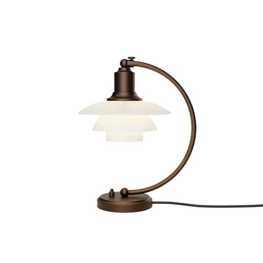 PH 2/2 Luna aged brass opal bordlampe-Bordlamper-Louis Poulsen-Messing/opal-LP__ 5744172150-Lightup.no