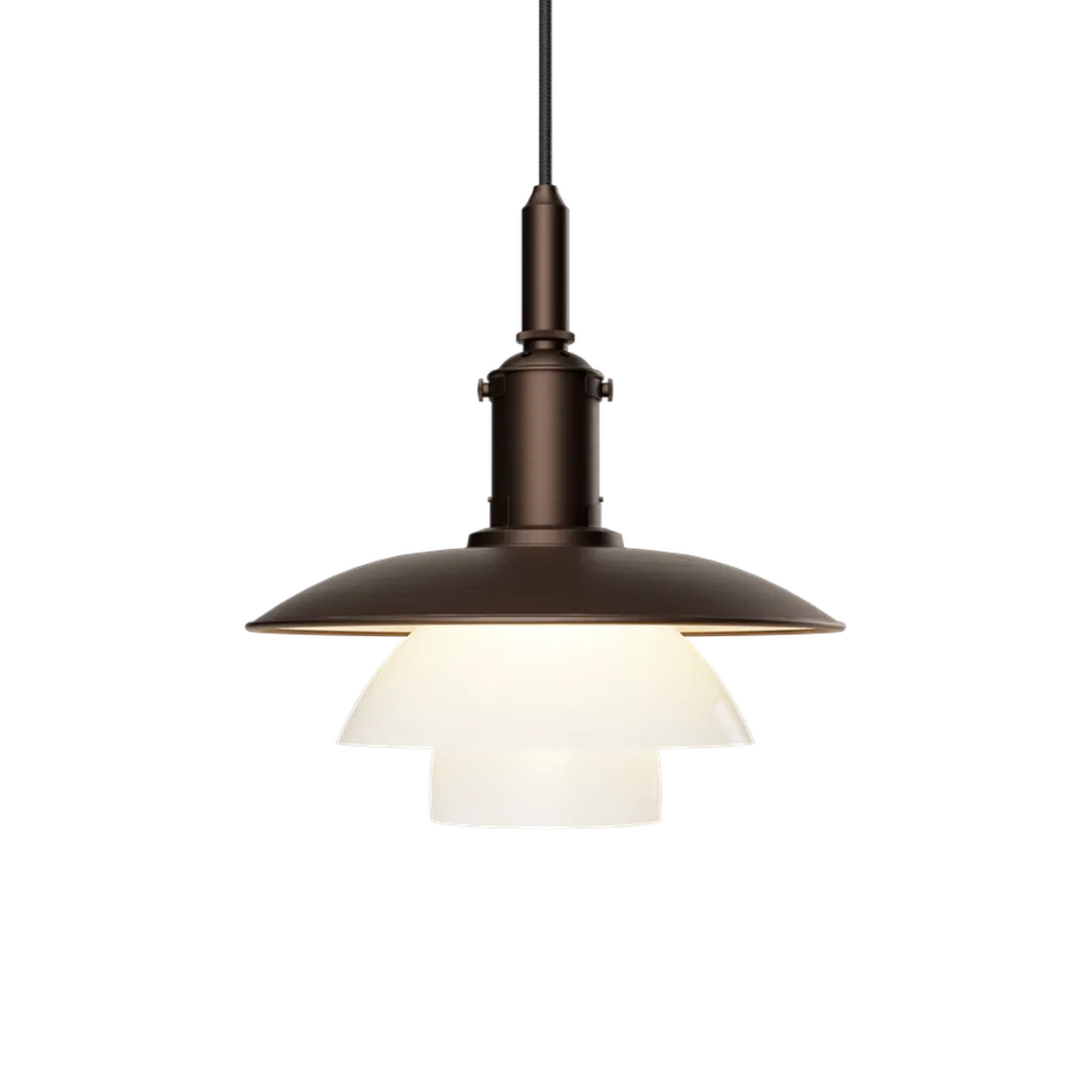 PH 3/3 aged brass opal takpendel-Takpendler-Louis Poulsen-Messing/opal-LP__5741115806-Lightup.no