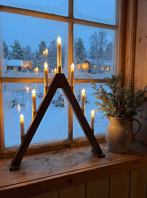 Halland adventsstake 7-lys  - Sammenleggbar