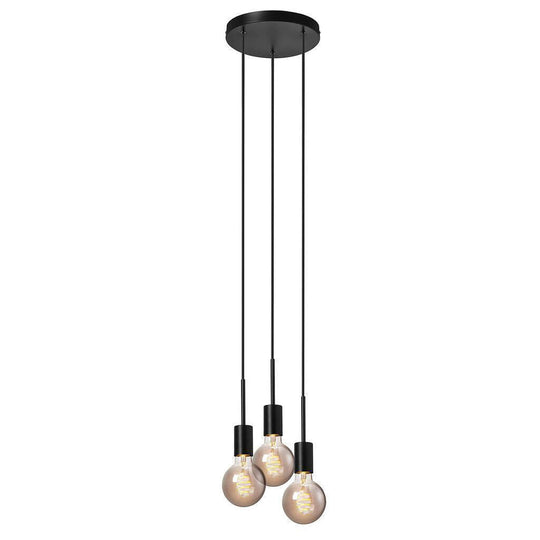 Paco takpendel 3 lys rondel-Takpendler-Nordlux-Svart-2112063003-Lightup.no