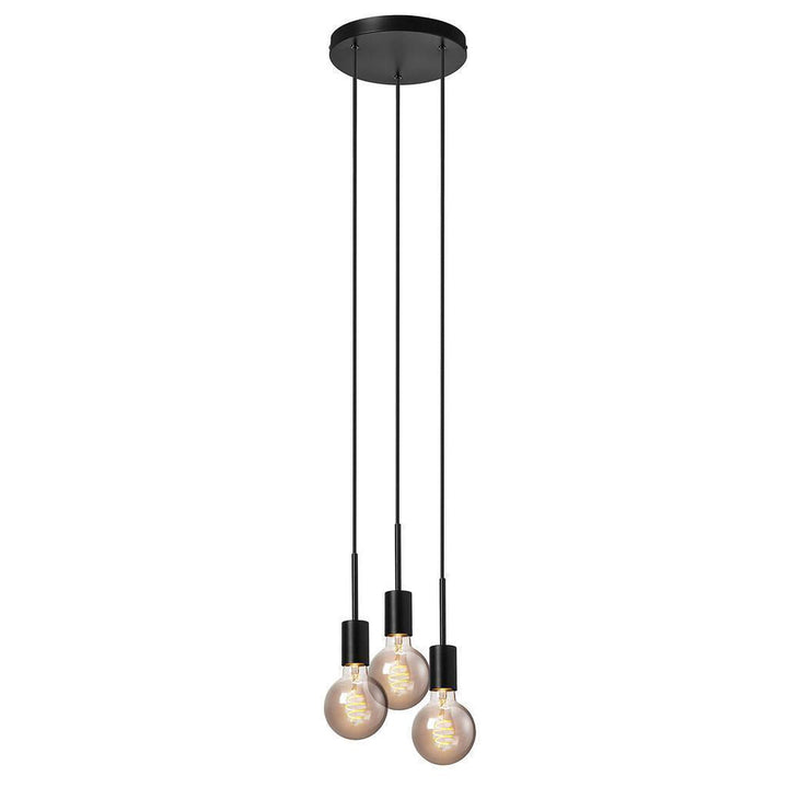 Paco takpendel 3 lys rondel-Takpendler-Nordlux-Svart-2112063003-Lightup.no