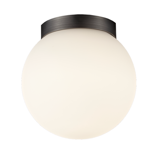 Palla mini C135 tak/vegglampe 9,7W 1800-3000 Kelvin IP44 Dimbar-Taklamper-Antidark-Opal/Messing-2-281-01-4-Lightup.no