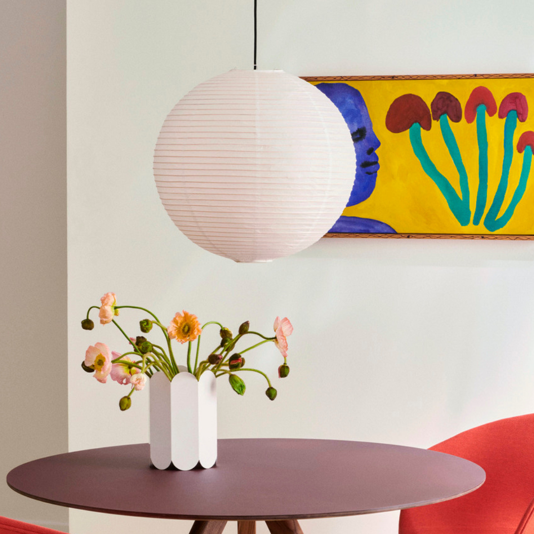 Paper shade Ø50-Takpendler-HAY-Hvit-AB318-A606-AB35-Lightup.no