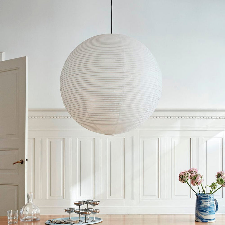 Paper shade Ø80-Takpendler-HAY-Hvit-AB318-D693-AB35-Lightup.no