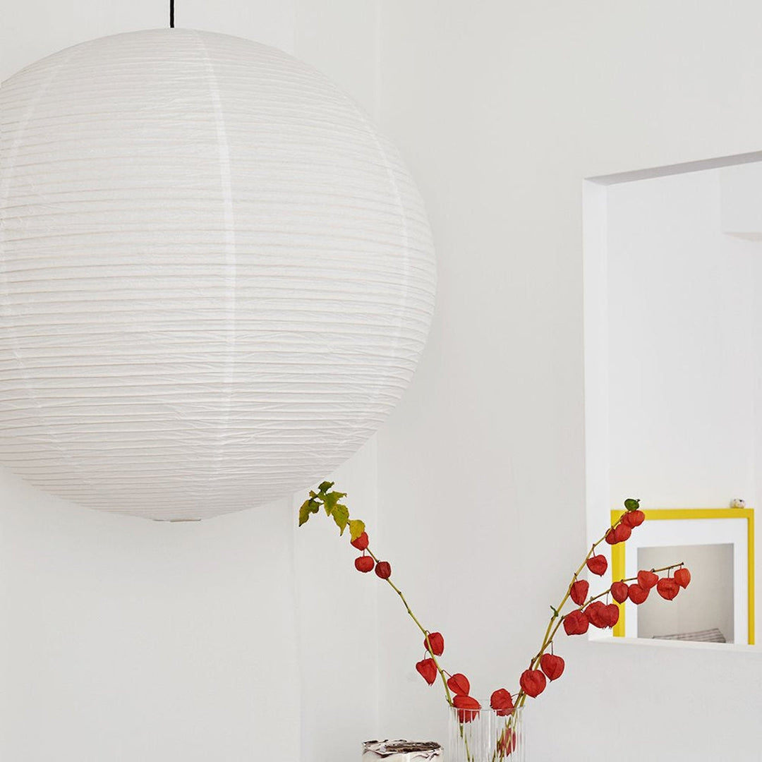 Paper shade Ø80-Takpendler-HAY-Hvit-AB318-D693-AB35-Lightup.no