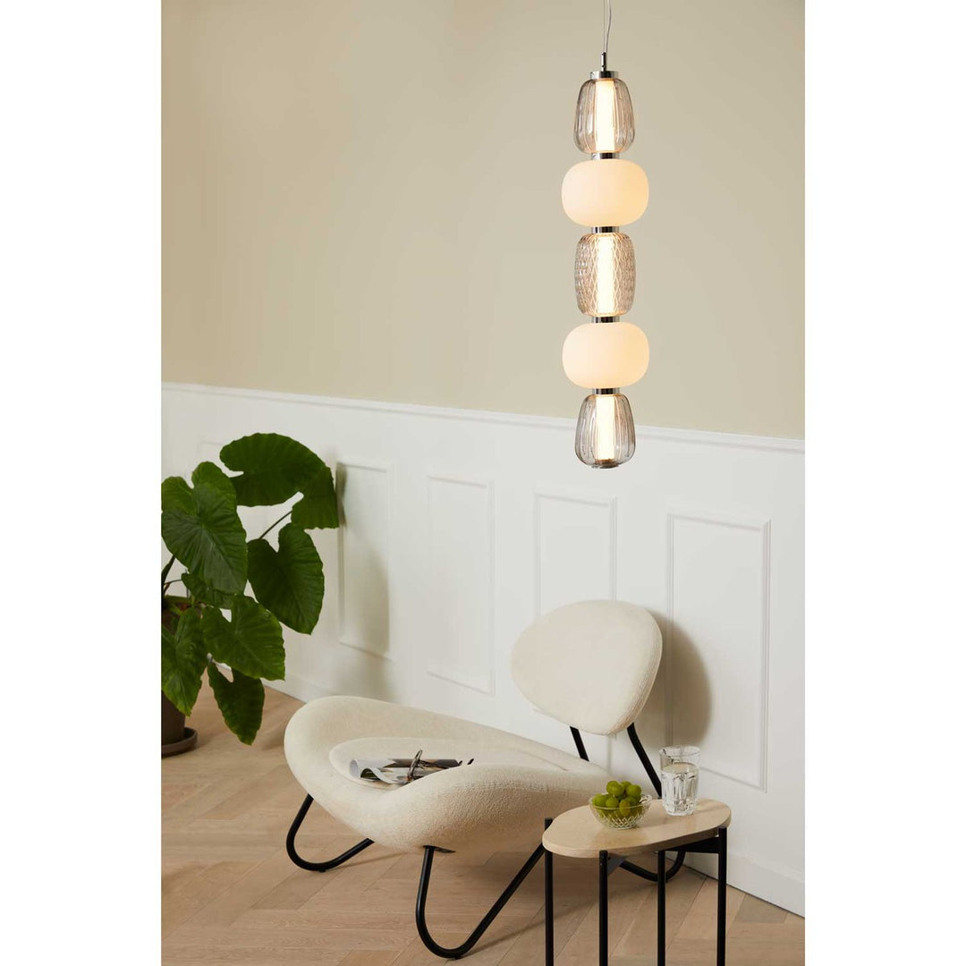 Pearl 5 takpendel-Takpendler-LOOM Design-Røyfarget/Grå-LF-837-001-Lightup.no