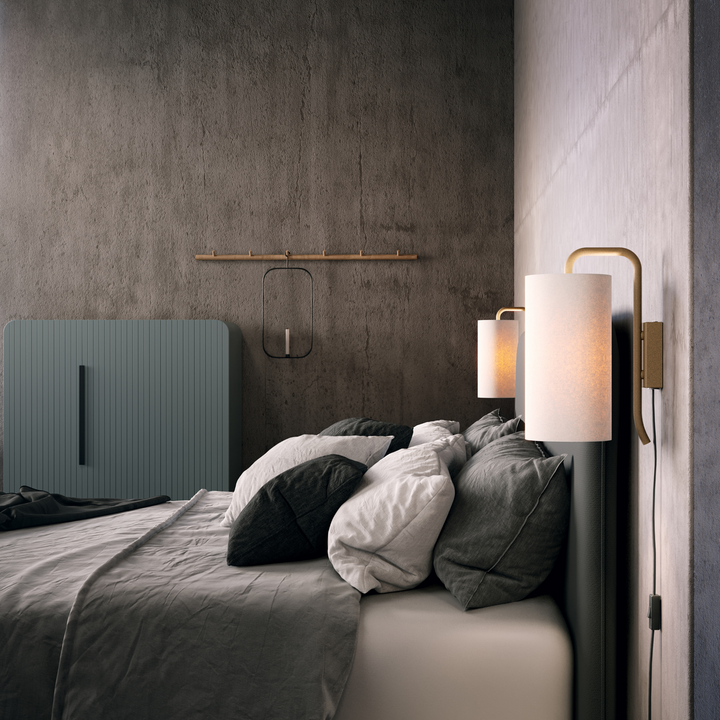 Pensile vegglampe small med skjerm-Vegglamper-Belid-Blå-5710200+9478743-Lightup.no