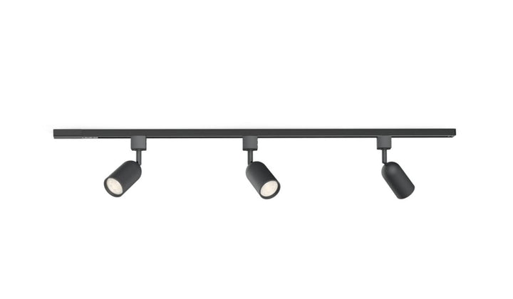 Philips EasyLink Shea spotskinne med 3 spotter - 1 meter-Spotskinner 230V-Philips-Svart-929004724101-Lightup.no