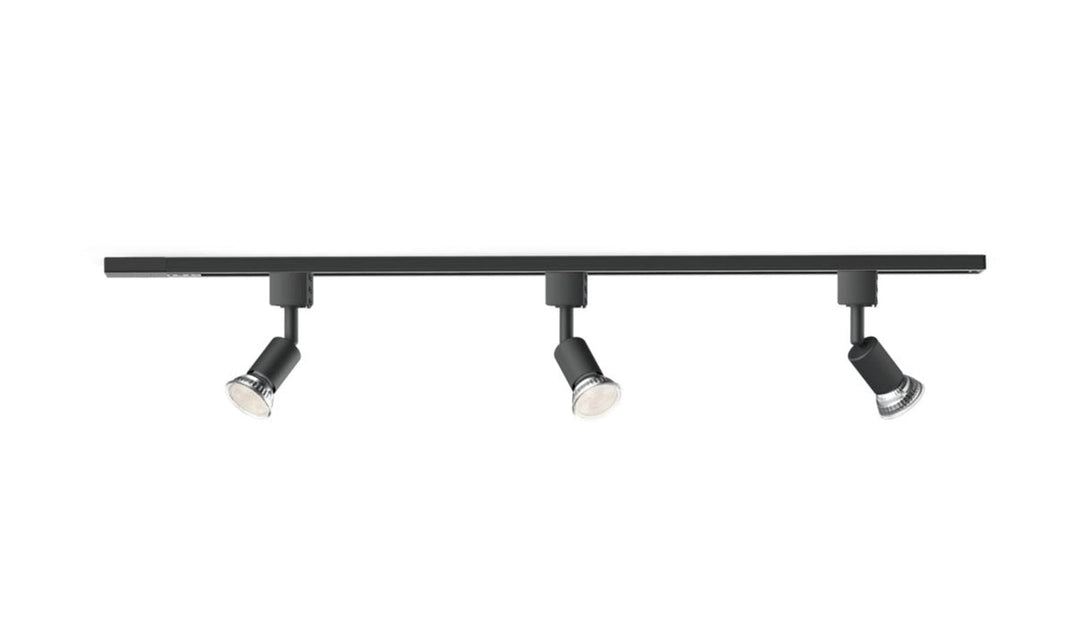 Philips EasyLink Tobia spotskinne med 3 spotter - 1 meter-Spotskinner 230V-Philips-Svart-929004723301-Lightup.no