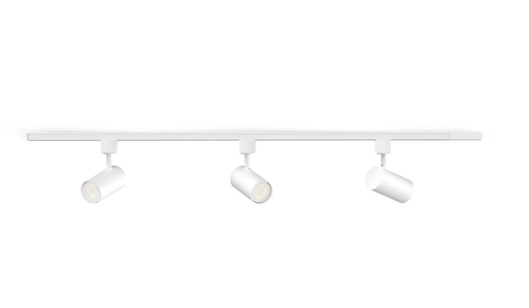 Philips EasyLink Zilo spotskinne med 3 spotter - 1 meter-Spotskinner 230V-Philips-Svart-929004723701-Lightup.no