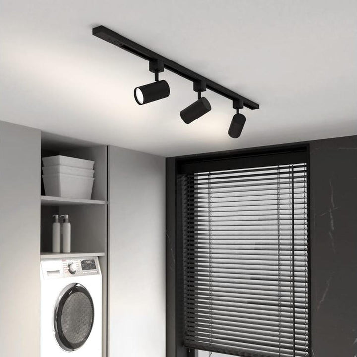 Philips EasyLink Zilo spotskinne med 3 spotter - 1 meter-Spotskinner 230V-Philips-Svart-929004723701-Lightup.no