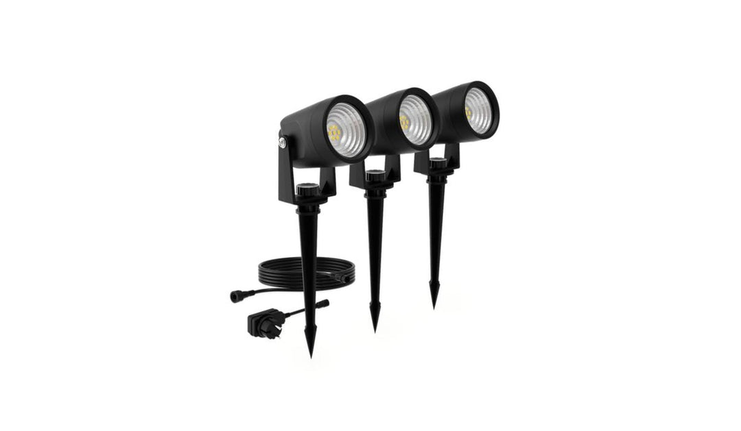 Philips Gardenlink Reuel bakkespotter 2700K 1,5W IP44 3-pakning - 24 Volt-Utebelysning Hagebelysning-Philips-Svart-929004659301-Lightup.no