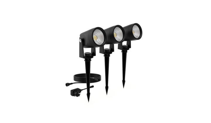 Philips Gardenlink Reuel bakkespotter 2700K 1,5W IP44 3-pakning - 24 Volt-Utebelysning Hagebelysning-Philips-Svart-929004659301-Lightup.no