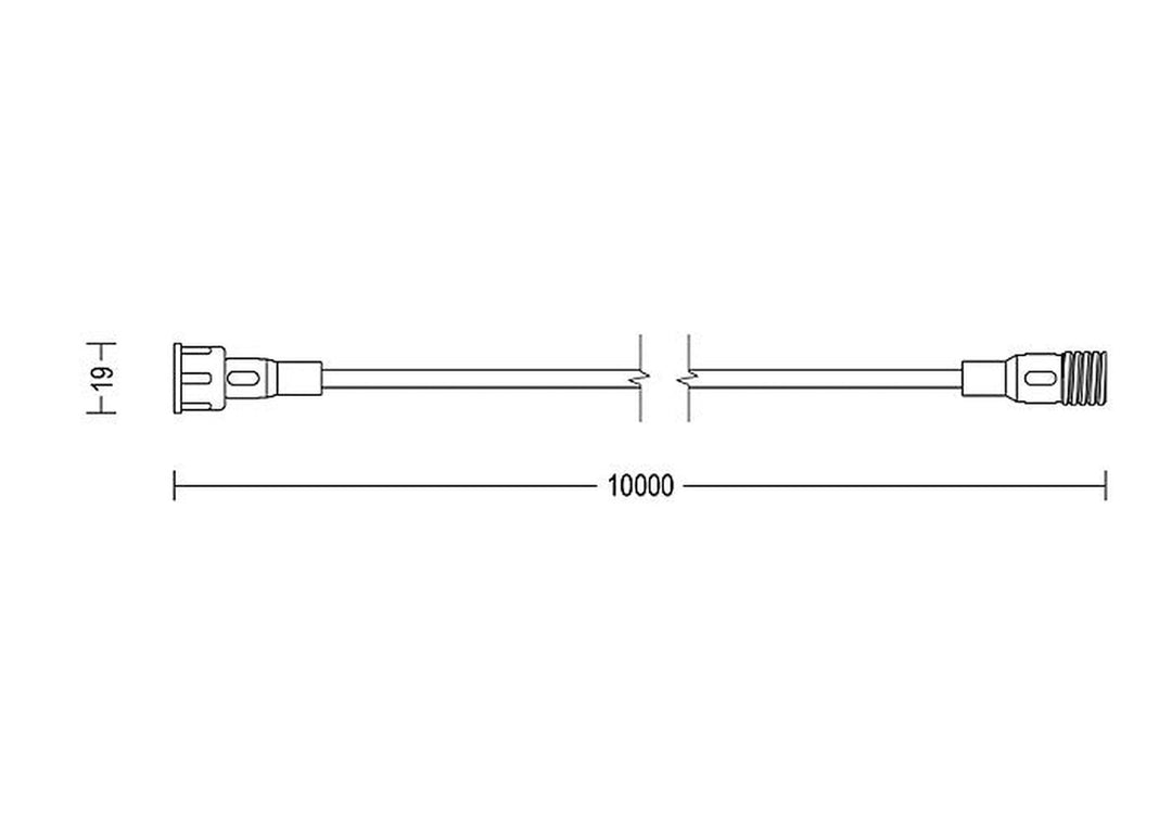 Philips Gardenlink skjøteledning til 24 volt systemet - 10 meter-Elektro tilbehør lamper-Philips-Svart-929004073201-Lightup.no