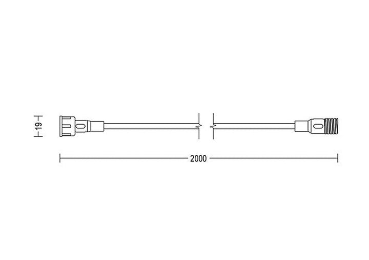 Philips Gardenlink skjøteledning til 24 volt systemet - 2 meter-Elektro tilbehør lamper-Philips-Svart-929004073001-Lightup.no