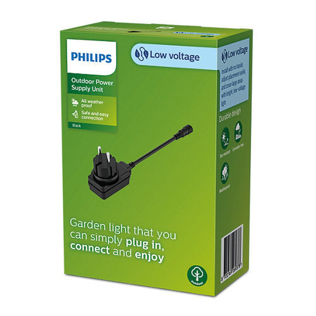 Philips Gardenlink strømforsyning til 24 volt systemet - 12 Watt-Elektro tilbehør lamper-Philips-Svart-929004073301-Lightup.no