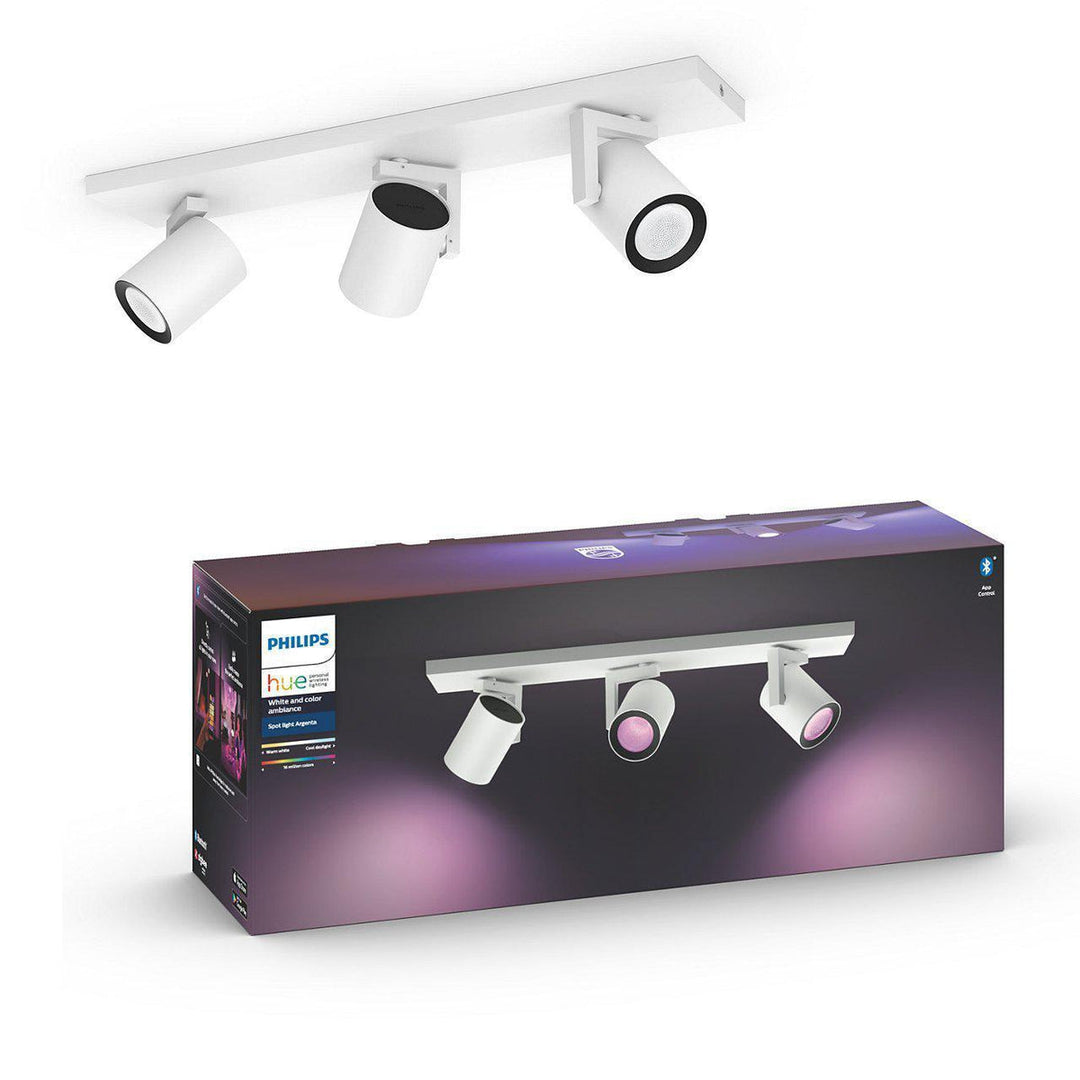 Philips Hue Argenta 3 lys spotlight white and colore ambiance-Taklamper-Philips Hue-Aluminium-915005762501-Lightup.no