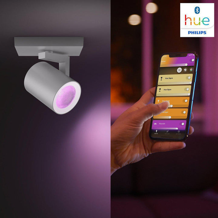 Philips Hue Argenta 3 lys spotlight white and colore ambiance-Taklamper-Philips Hue-Aluminium-915005762501-Lightup.no