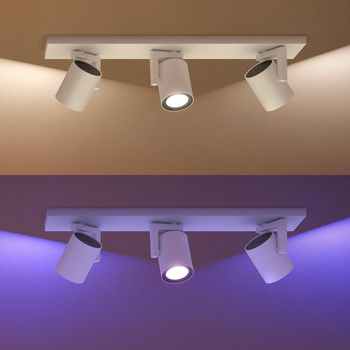 Philips Hue Argenta 3 lys spotlight white and colore ambiance-Taklamper-Philips Hue-Aluminium-915005762501-Lightup.no