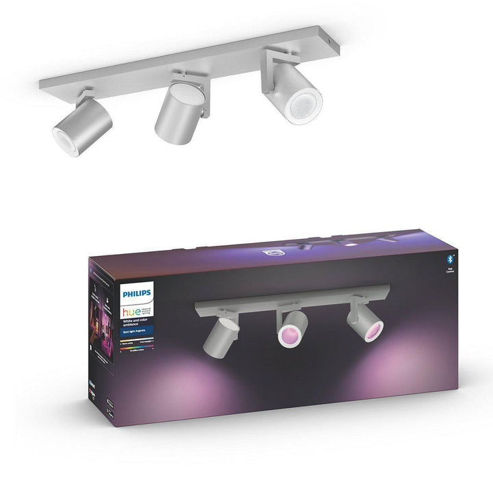 Philips Hue Argenta 3 lys spotlight white and colore ambiance-Taklamper-Philips Hue-Aluminium-915005762501-Lightup.no