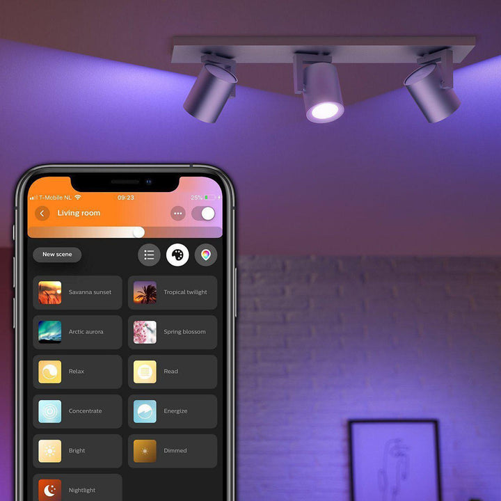 Philips Hue Argenta 3 lys spotlight white and colore ambiance-Taklamper-Philips Hue-Aluminium-915005762501-Lightup.no
