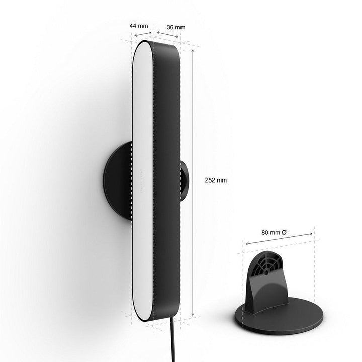 Philips Hue Play bar dobbeltpakke white and color ambiance - Hvit-Vegglamper-Philips Hue-Svart-915005733901-Lightup.no