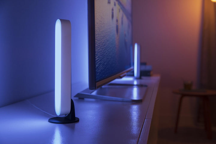 Philips Hue Play bar dobbeltpakke white and color ambiance - Hvit-Vegglamper-Philips Hue-Svart-915005733901-Lightup.no