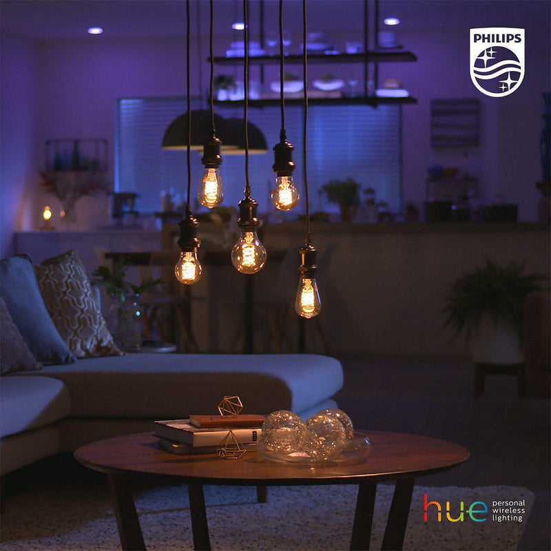 Philips Hue White LED E27 Filament 7,2W, 2100K, dimbar, bluetooth-Smartpærer E27-Philips Hue-929003051401-Lightup.no