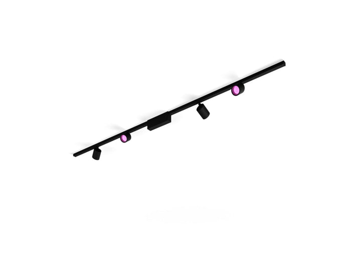 Philips Hue smart Perifo spotskinne 4 spotter 2 meter Hue White Color Ambiance-Spotskinner 230V-Philips Hue-Hvit-929003117401-Lightup.no