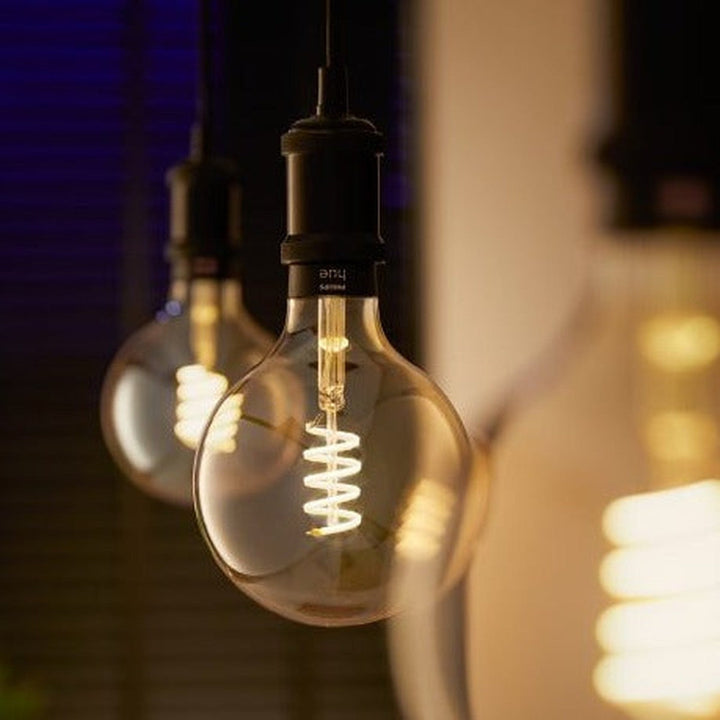 Philips Hue white LED 7W E27 G125 2200-4500 Kelvin - 125 mm-Smartpærer E27-Philips Hue-Hvit-929002478101-Lightup.no