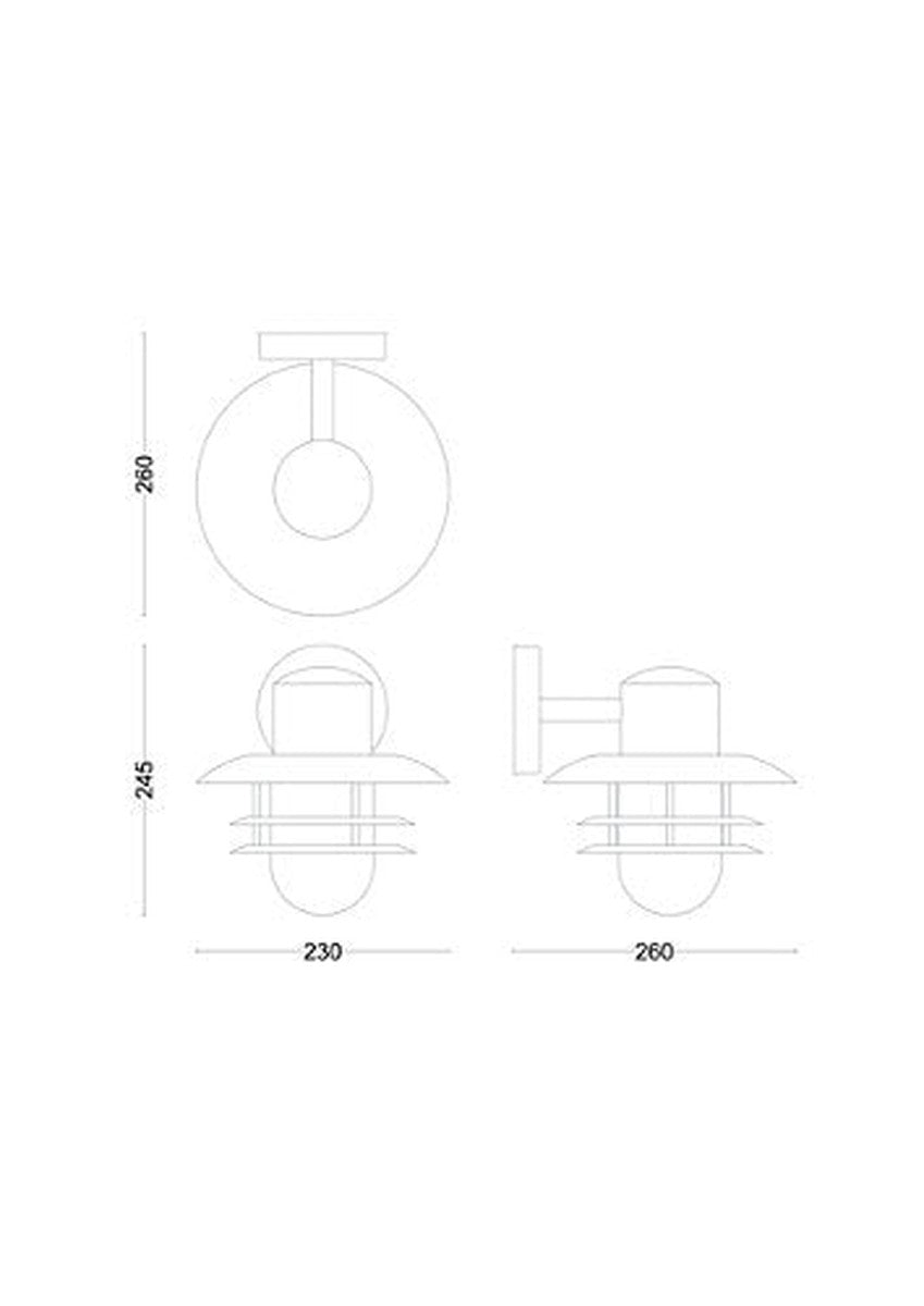 Philips Inyma vegglampe utendørs IP44-Utebelysning vegg klassisk-Philips-Svart-929003361601-Lightup.no