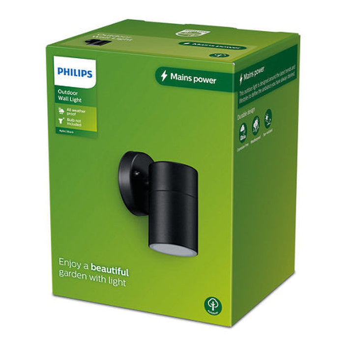 Philips Kylis vegglampe utendørs ned lys IP44-Utebelysning vegg opp og ned-Philips-Svart-929003362001-Lightup.no